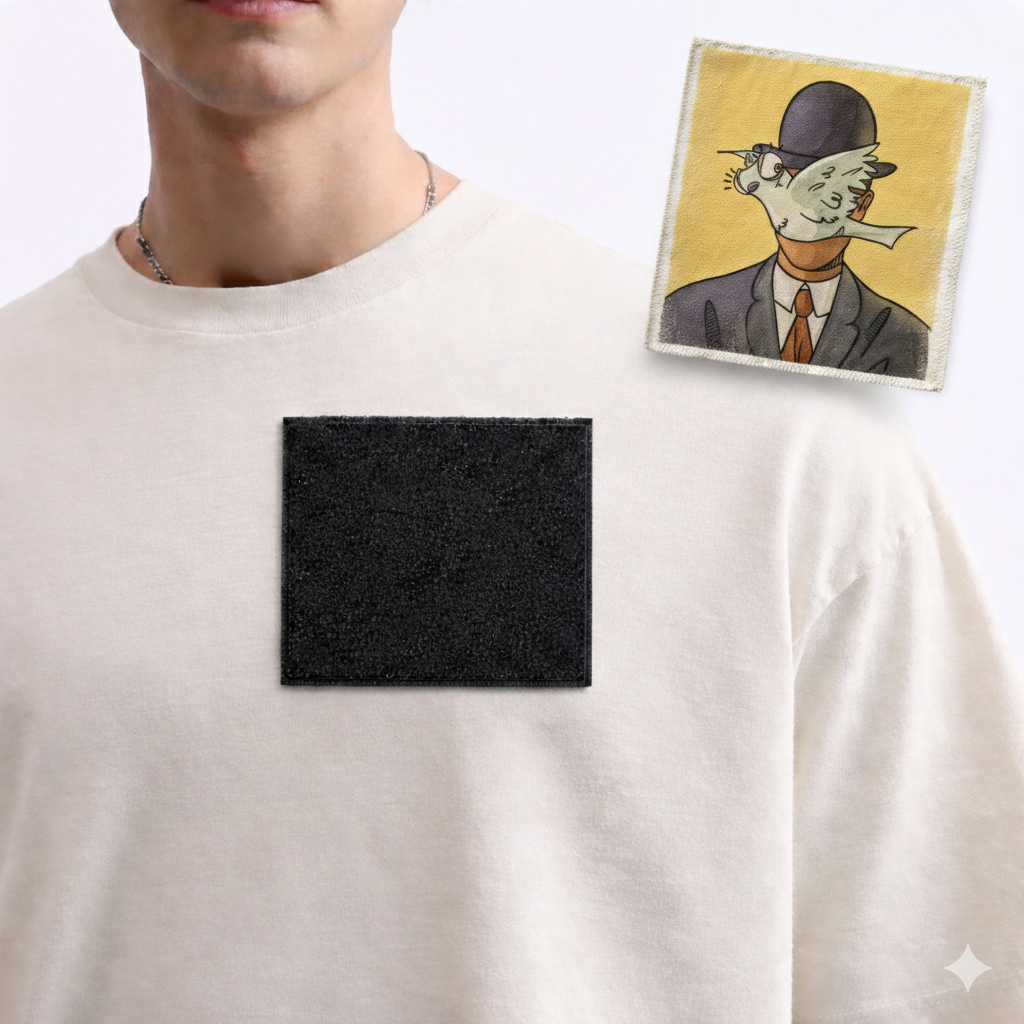 Parche con Velcro -  René Magritte (Man in a Bowler Hat)