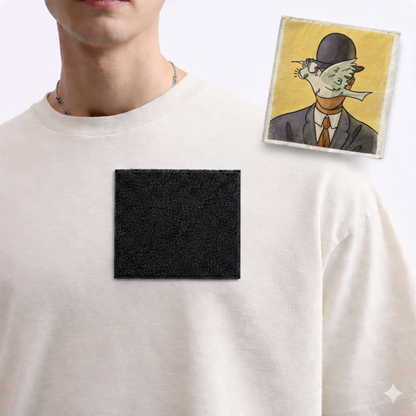 Parche con Velcro -  René Magritte (Man in a Bowler Hat)